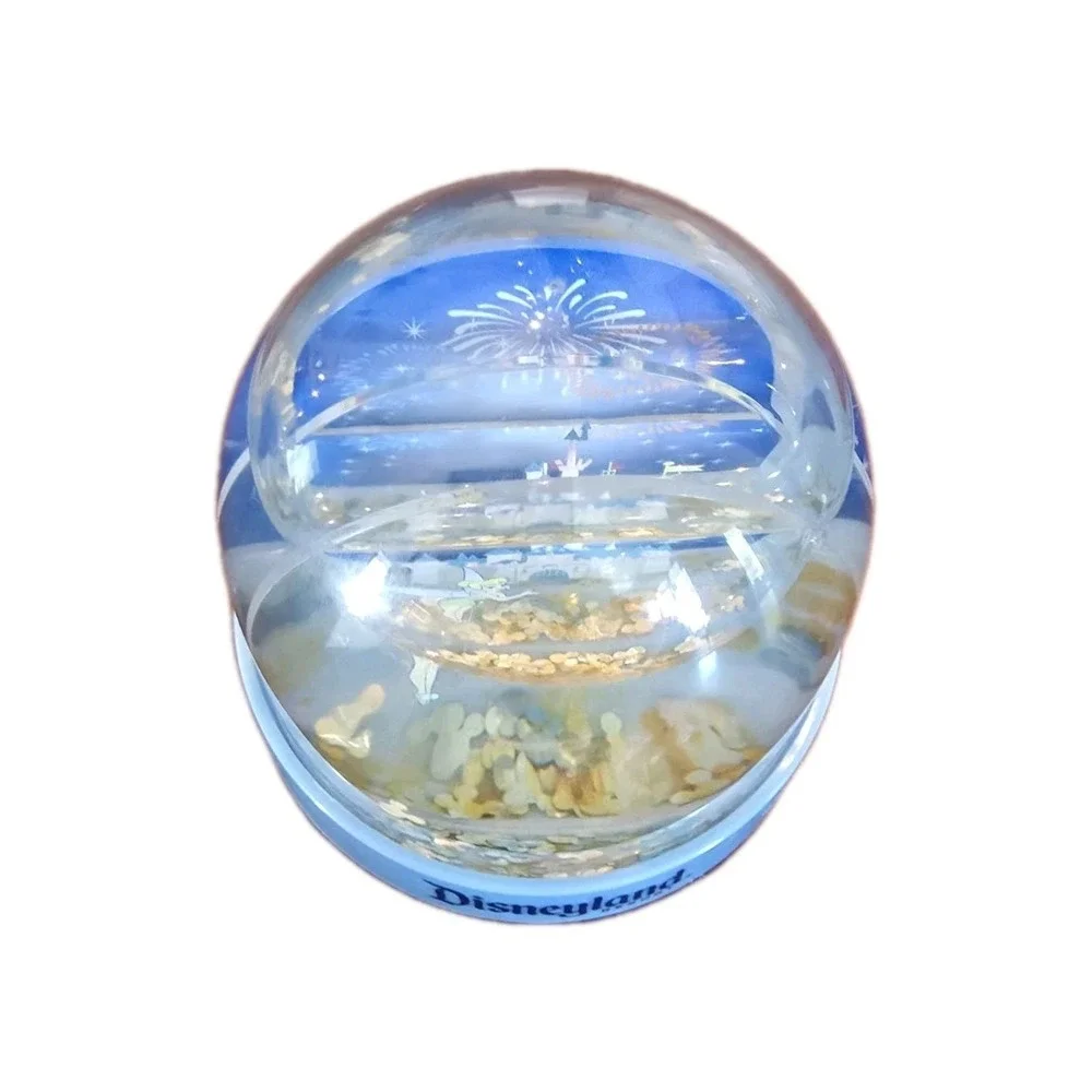 Disneyland Resort Blue Tinker Bell Disney Castle Collectible Dome‎ Snow Globe